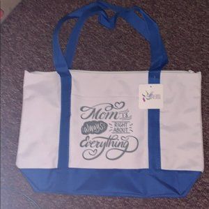 (1443) NWT Abby+Anna Large Zipper Tote